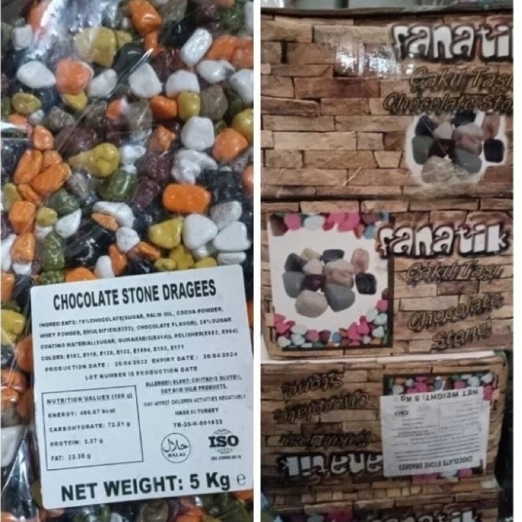 Cokelat kerikil import 5 kg / coklat kerikil fanatik / coklat kerikil