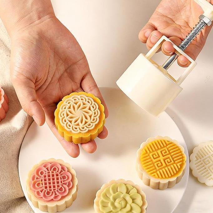 PREMIUM Cetakan Kue Bulan Lebaran/Mooncake Mold 50gr Cetakan Kue/Cetakan Kue Bulan 50gr/Cetakan Moon