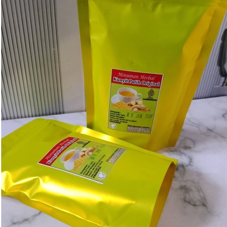 kunyit putih bubuk murni 250gr(curcuma zedoaria) -kunyit putih bubuk instan tanpa gula-kapsul kunyit