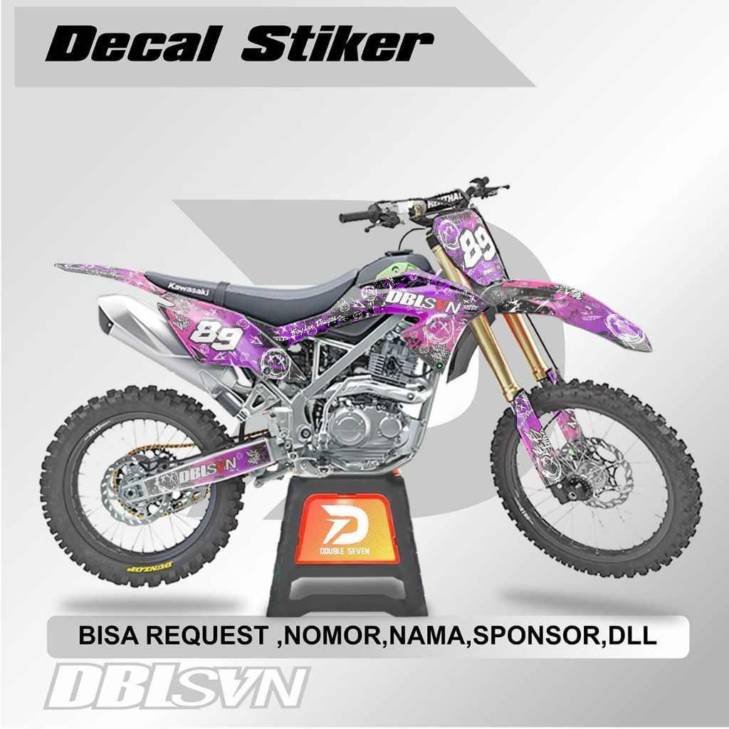 Decal Stiker Motor Fullbody Custom KLX CRF D-Tracker Anti Gores Laminasi