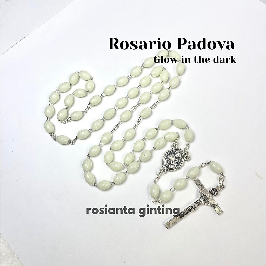 Rosario Padova Glow in the dark Rosario Katolik Glow in The Dark Biji Resin – Rosario Doa Menyala da