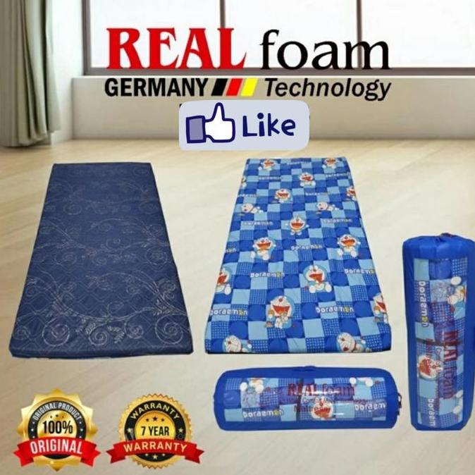 kasur lipat kasur gulung 100x190x6cm REAL FOAM