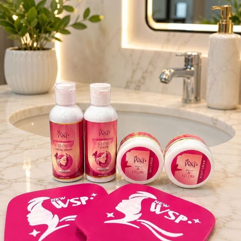 Wsp glow/new wsp glow skincare BPOM original paket wajah wsp glow skincare