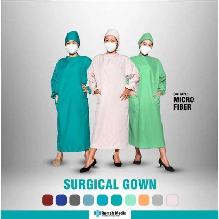 SRAGAM - Surgical Gown Waterproof medis apd gown medis SCRUB MEDIS APD GOWN SCRUB
