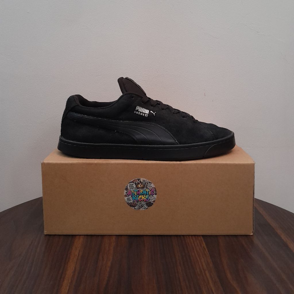 Sepatu Second Casual Puma Suede Skate Full Black Size 43 28 cm