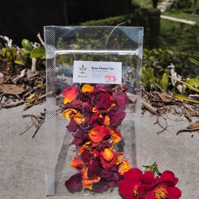 Bunga Mawar Kering - Dried Rose Flower - Teh Bunga Mawar