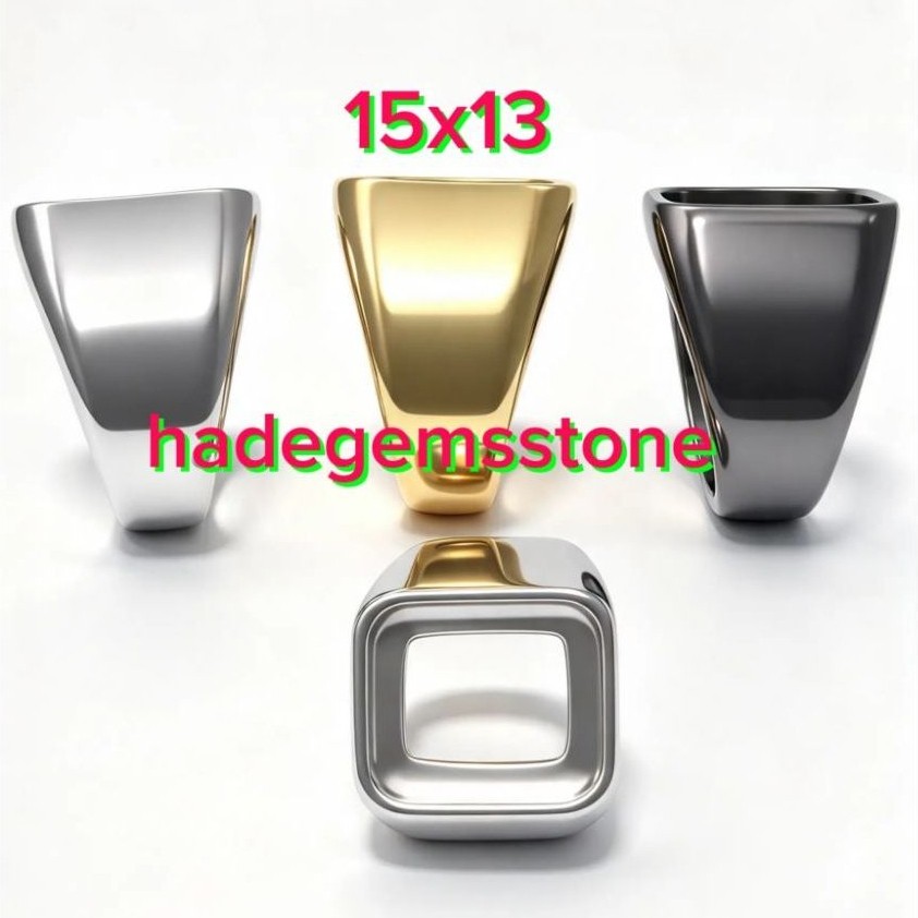ring emban titanium kotak dim 13x15 tanam