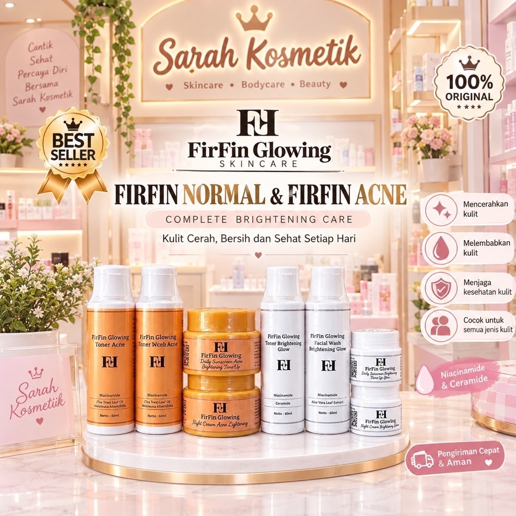 Firfin Glowing | Firfin Acne | Cream Firfin Glowing BPOM Kemasan Baru