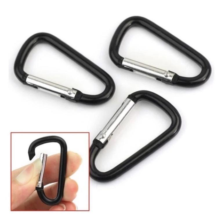 Carabiner Gantungan Kunci Mini Stainless Multifungsi Warna Warni Souvenir