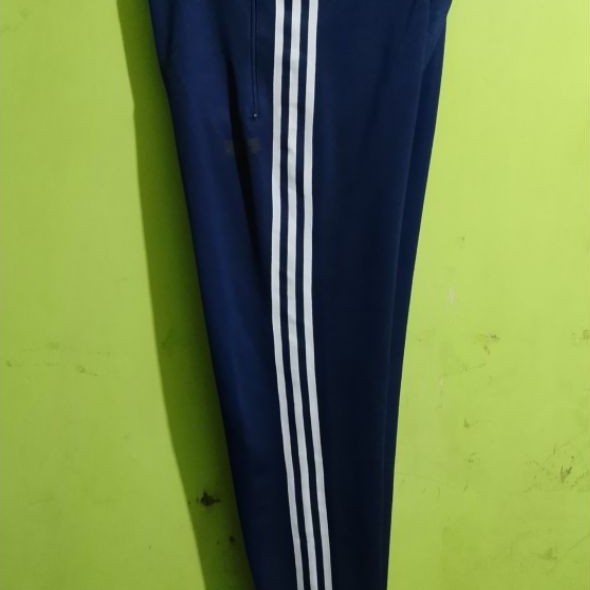 Celana Trackpants Adidas Balok Vintage Navy List Garis 3 Size On Tag 100