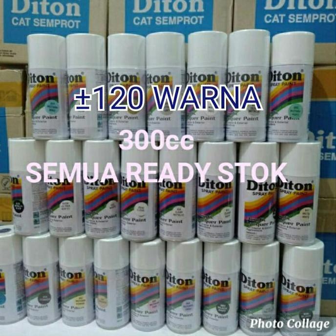 Onderdil- Minim-1 A.Pilok Pilox Cat Semprot Diton 300Cc Black Doff 884 Clear 8540 Putih 840 Biru Hit