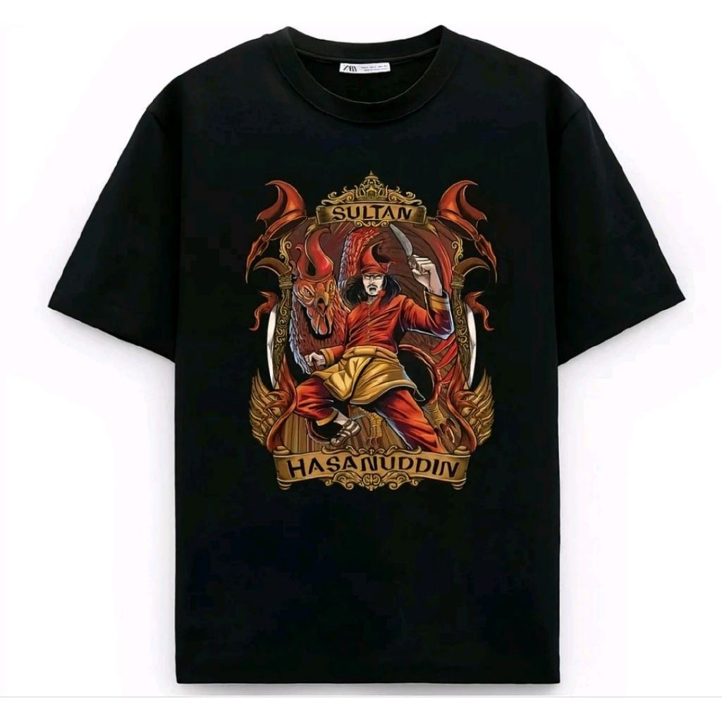 KAOS SULTAN HASANUDDIN MAKASSAR GOLD BINGKAI