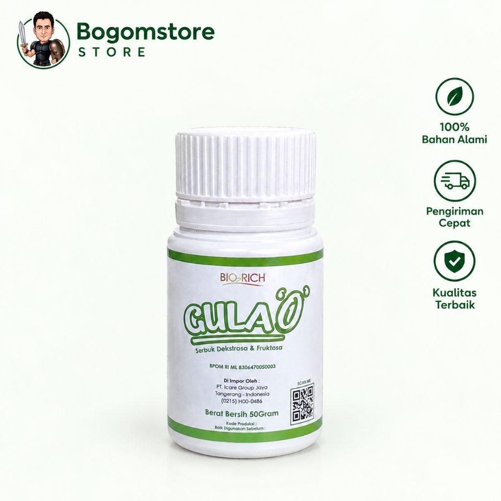 Gula O Bio Rich 50gr Original Malaysia - Pemanis Alami Rendah Kalori Pengganti Gula Pasir BPOM