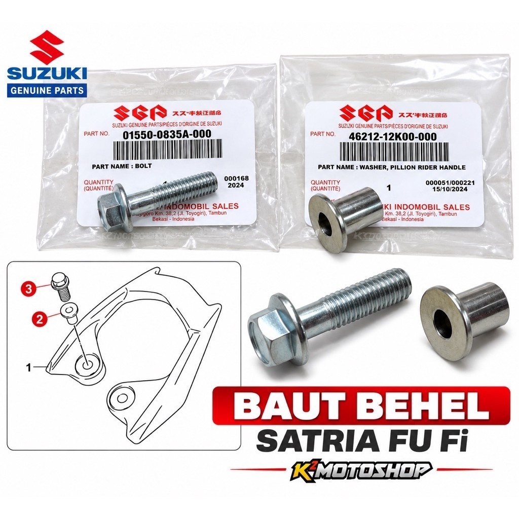 Bosh Ring Baut Washer Pillion Ride Behel Satria Fu Fi Raider FI Ori SGP