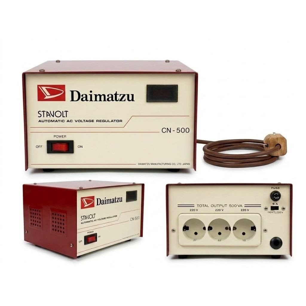​[COLLECTOR ITEM] Stabilizer Stavolt Daimatzu CN-500 VA Made in Japan Original Vintage Rare - MINT (
