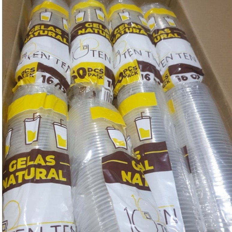 Cup gelas Plastik 16 oz TEN TEN