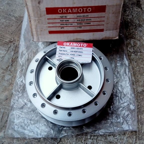OKAMOTO 42916-102-670 Roda Belakang Hub untuk Honda CT86/C70MK2