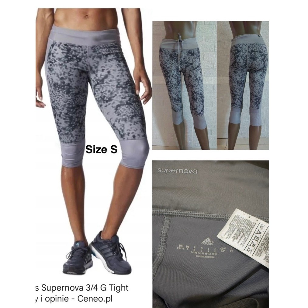 preloved branded original ADIDAS supernova grey legging running/gym/yoga