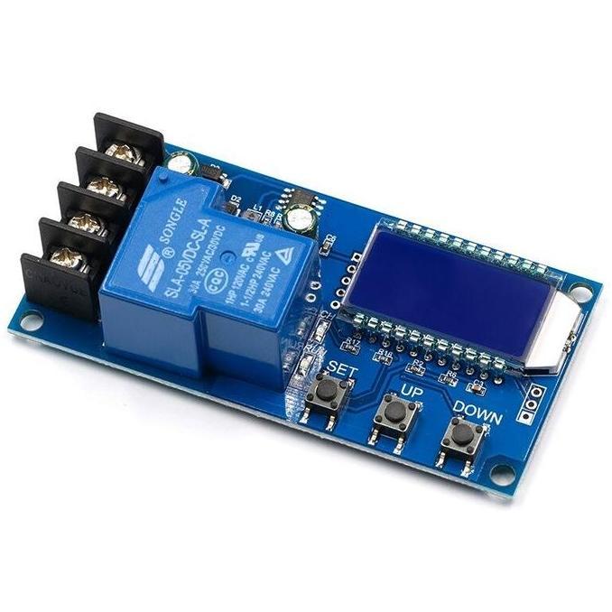 Modul Charger Aki Digital LCD Display Otomatis Cut Off 30A