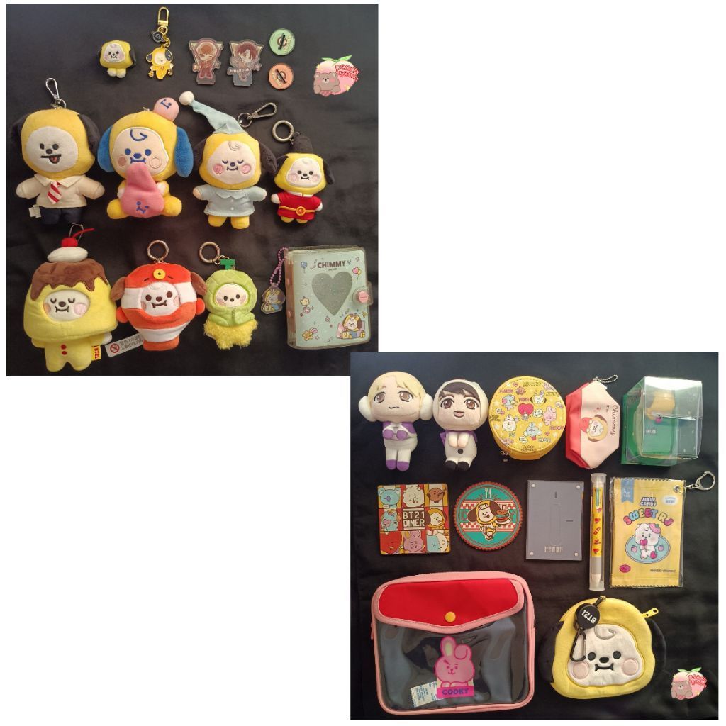  BACA DESKRIPSI  Merch Official Unofficial BT21 Tinytan | Bagcharm Doll Chimmy | Keyring Jungkook Ji