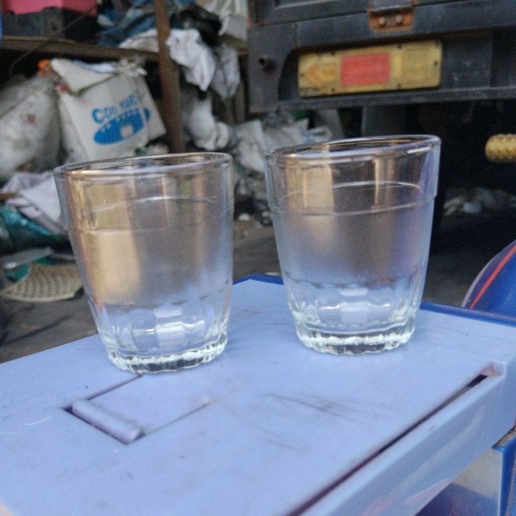 Gelas Sloki kaca / Gelas Mini / Gelas kecil / Gelas Jadul Mini