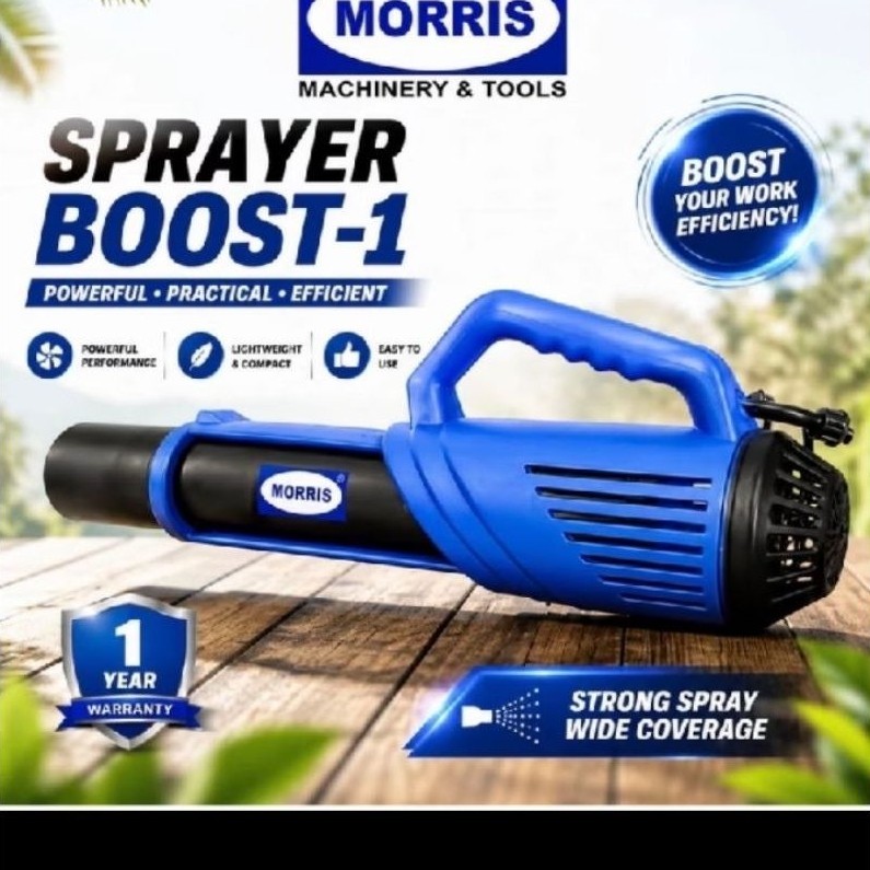 MORRIS BOOST-1 Mesin Semprot Elektrik Sprayer Portable Electric Blower Sprayer Alat Semprot Tanaman 