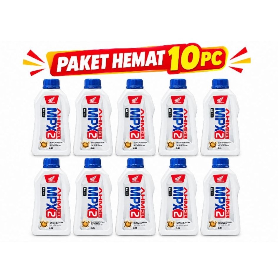 Paket 10 Pcs Oli Motor Matic MPX2 matic-MPX2 AHM matic Oil harga grosir vario beat scoopy