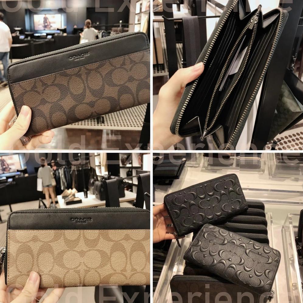 Coach Dompet Lipat Panjang Coach Pria Dompet Pria Dompet Bisnis Pria Dompet Gaya Akordeon Bergaya Da