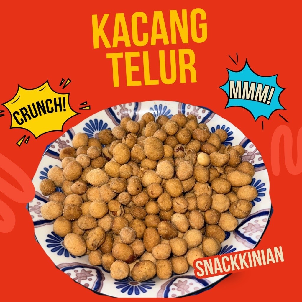 Kacang Telur Snack Kinian Camilan Kering Renyah