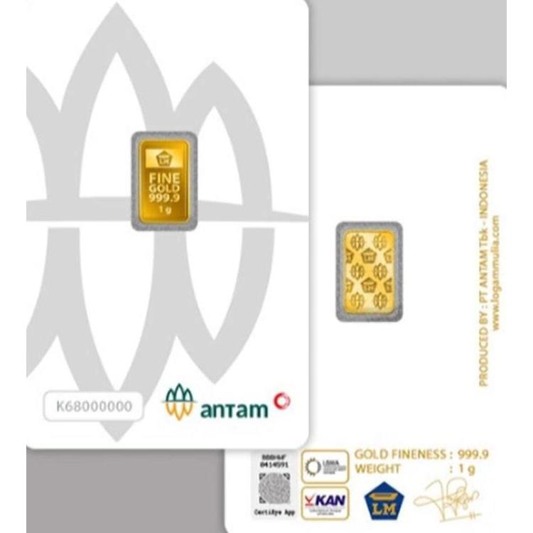 Terlaris Berat 1 Gr Emas Antam Fine Gold Certieye Lbma