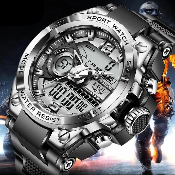 LIGE 2026 TERBARU ORIGINAL JAM TANGAN PRIA FASHION DIGITAL JAM TANGAN