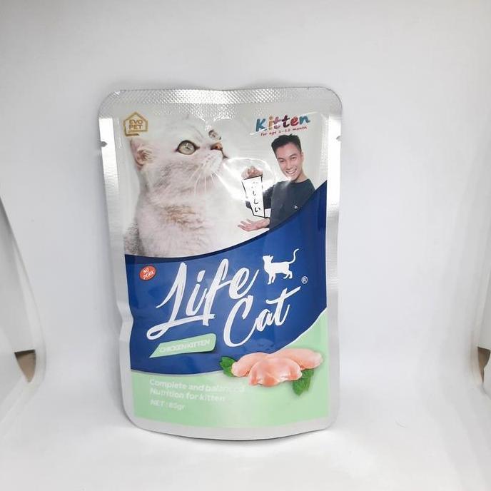 Life Cat Kitten Pouch / Life Cat Kitten Sachet / Makanan Anak Kucing