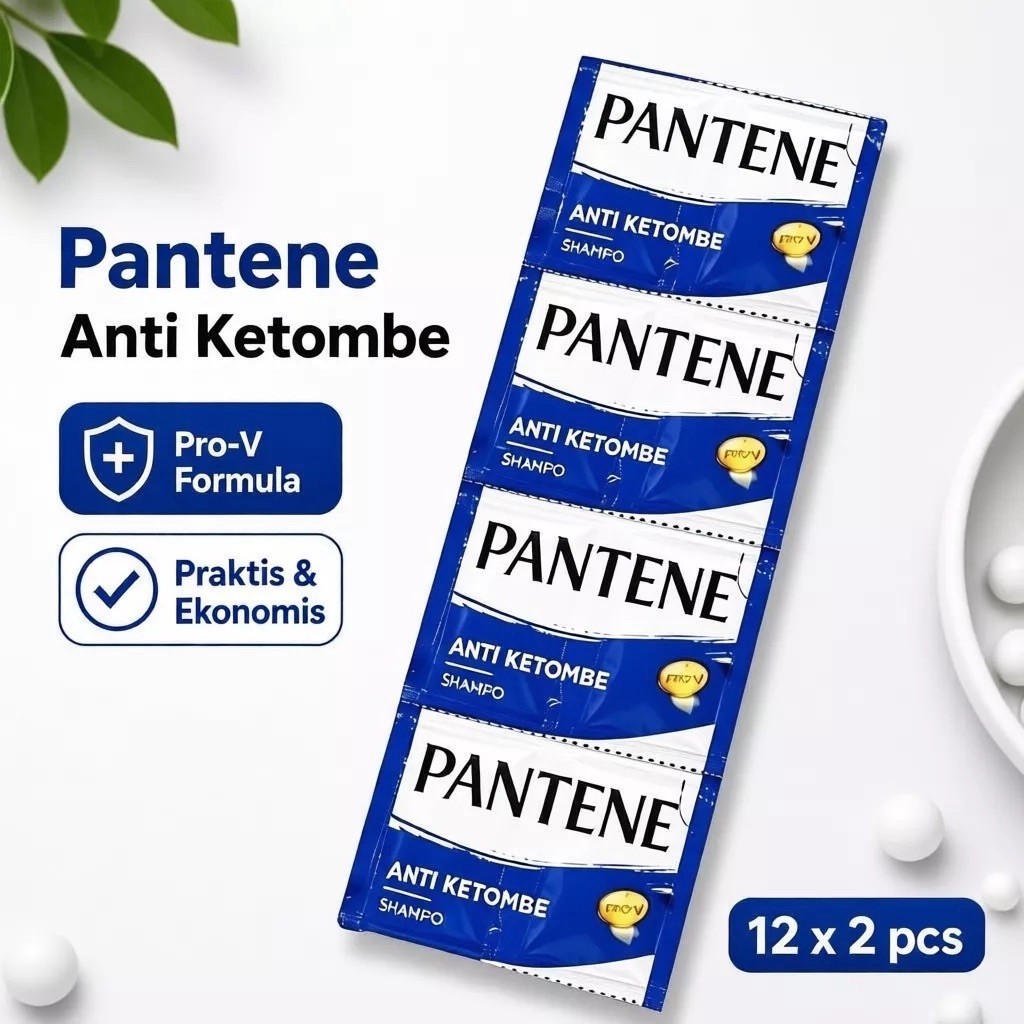 shampo pantene biru anti ketombe / shampo pantene rencengan