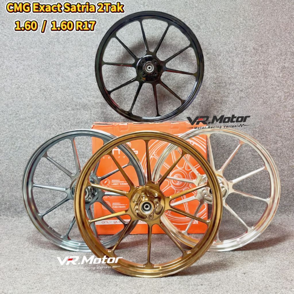 Velg CMG Exact Palang 10 Satria 2 Tak RGV Satria Hiu Lumba Ring 17 160/160