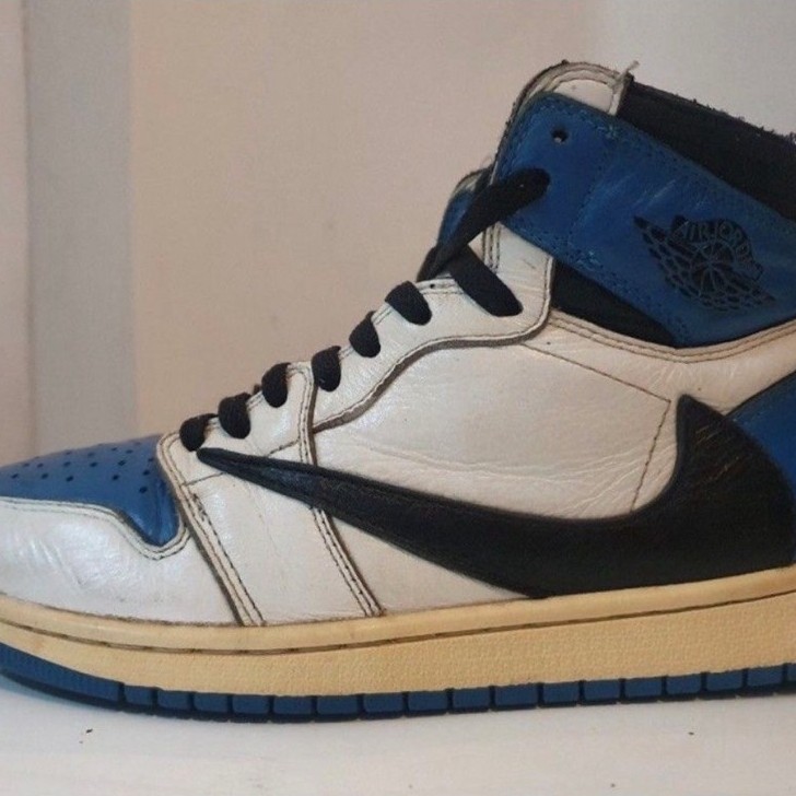CLEARENCE SALE Air Jordan 1 High OG Travis Scott Fragment Tag Sample ukuran 40