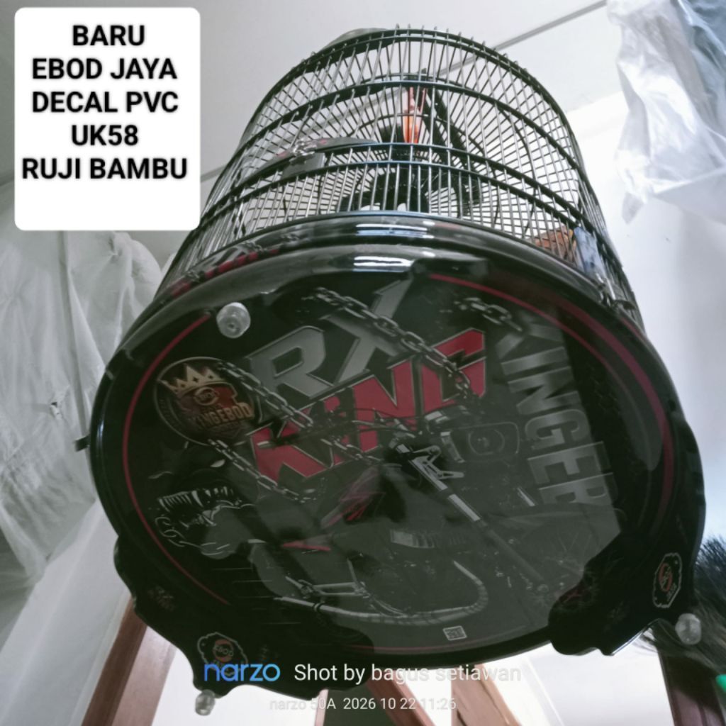 sangkar murai ebod jaya decal pvc no.2 via gojek