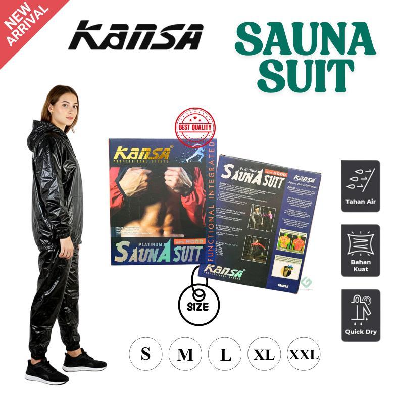 Baju Sauna Pembakar Lemak Quick Dry Jaket Sauna Suit Kansa