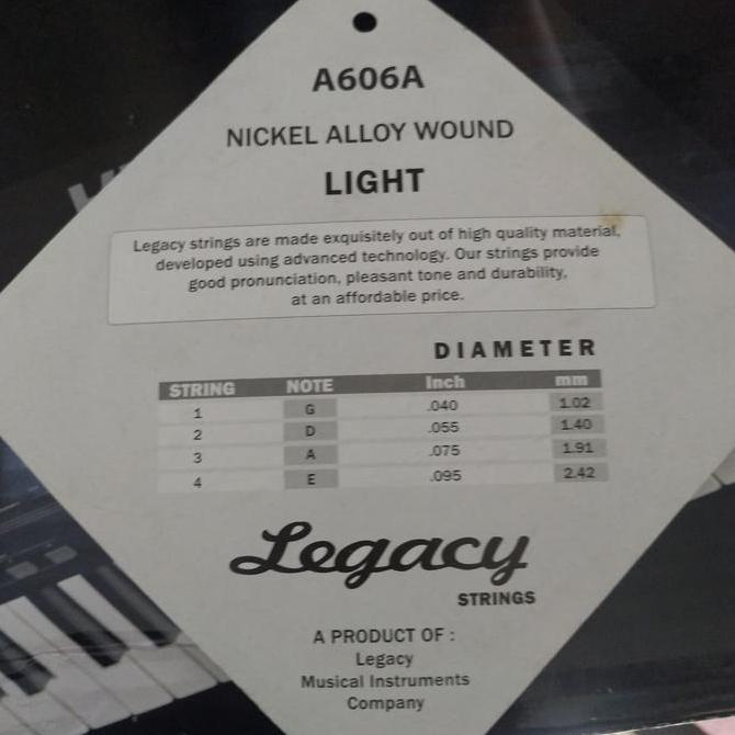 Akustik- Senar Gitar Bass Legacy 4 String /Senar Bass Electric