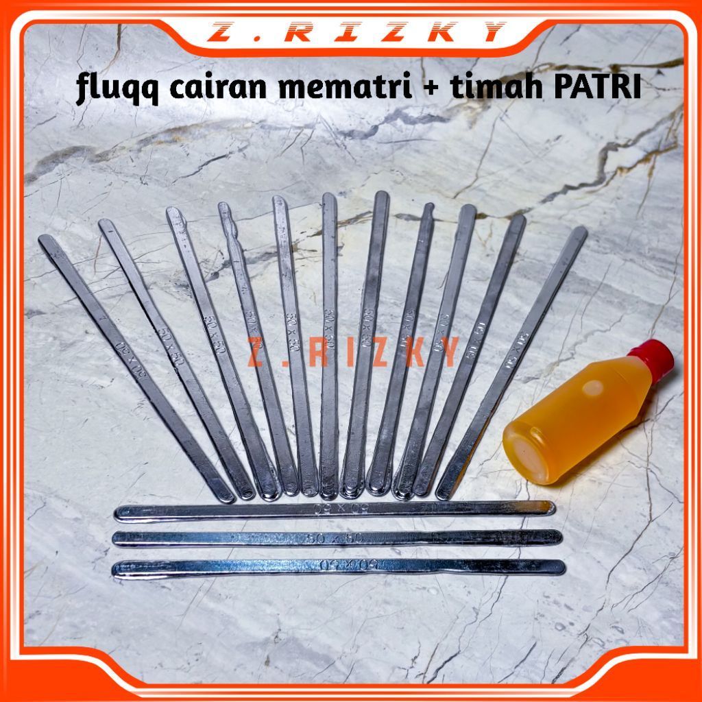 TIMAH PATRI 1 KG ISI 14 BATANG + FLUKK