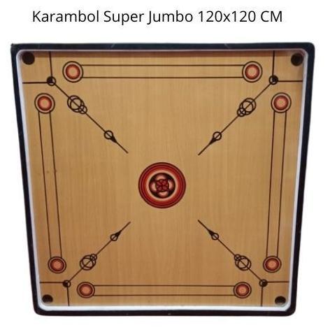 PAPAN KARAMBOL UKURAN XXL JUMBO 120X120cm FREE BIJI KARAMBOL DAN KRISTAL Diskon