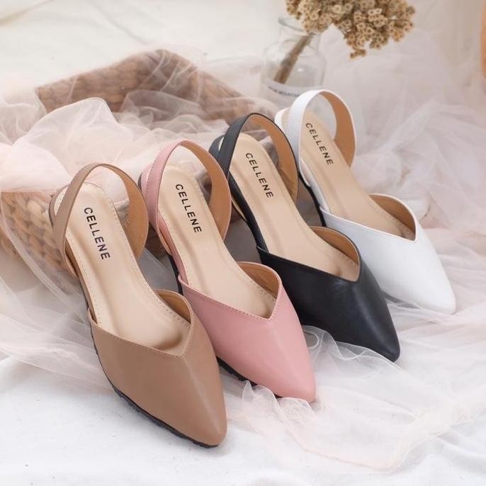 Cellene Almayra Flat Shoes Karet Wanita - Coffe, 37
