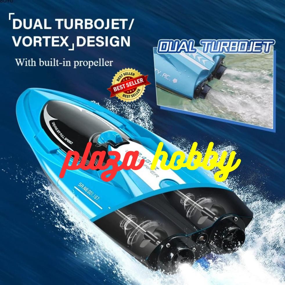 mainan rc speed boat FAYEE FY009 twin turbo jet 2.4ghz kapal rc boat