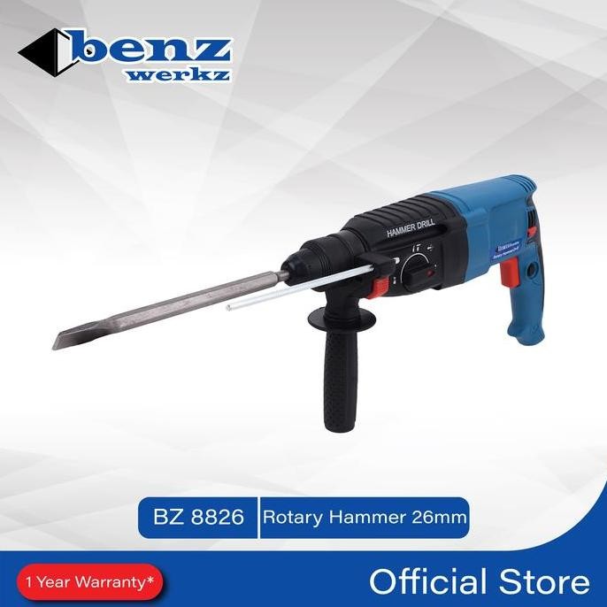 Mesin Bor Bobok Beton Tembok 26 mm / Rotary Hammer Benz Werkz