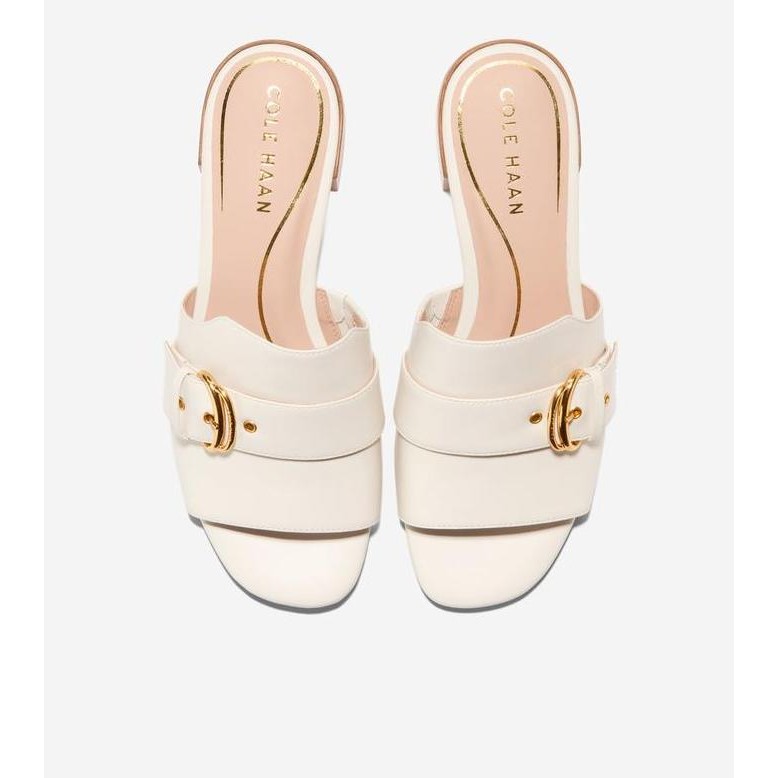 Cole Haan Women Crosby Slide Sandal - Sepatu Wanita (Beige Or Khaki)