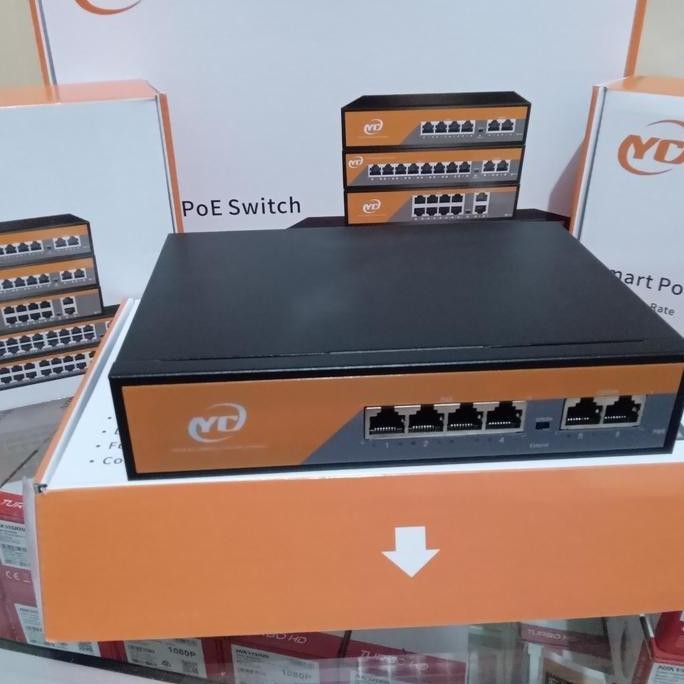 POE SWITCH HUB 4+2 PORT