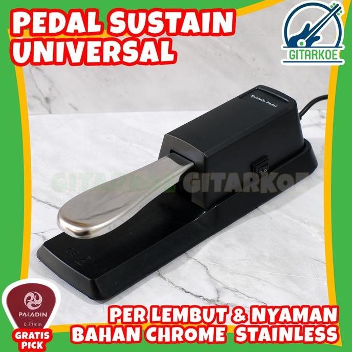PEDAL SUSTAIN KEYBOARD PIANO / SUSTAIN PEDAL KEYBOARD UNIVERSAL SEMUA MERK ORIGINAL DAN TERPERCAYA