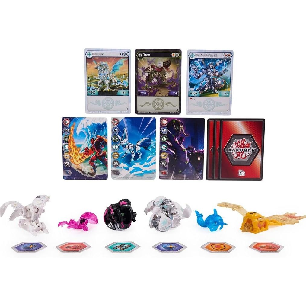 Bakugan Evolutions, Wrath And Insectra Battle Strike Pack, Includes 6 Bakugan Action Figures, 9 Trad