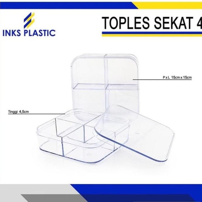 TOPLES KUE SEKAT 4 TOPLES KOTAK SEKAT