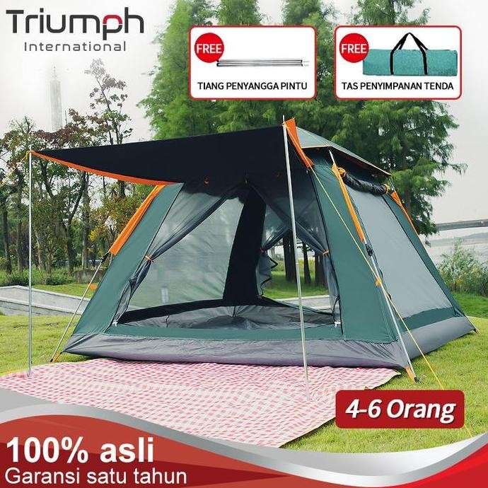 JINICHI- Tenda Camping 4-6 Orang Portable Waterproof Camping Tent Ruang Besar
