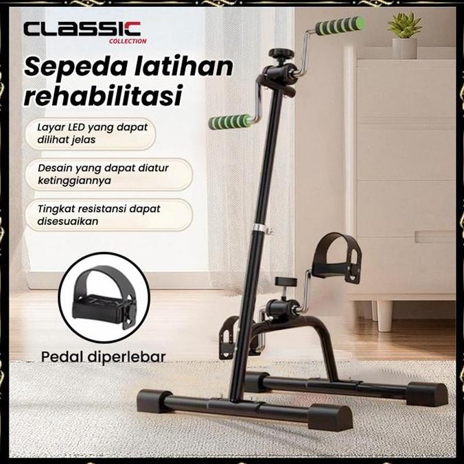 FUSHIGURO- Sepeda Statis-Alat/ Terapi Stroke Kaki Dan Tangan Olahraga Gym Fitness/ Terapi Kaki dan T